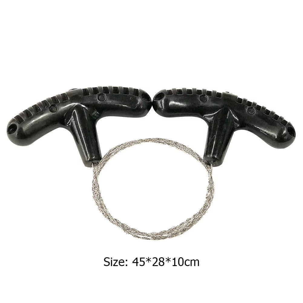 Stainless Steel Wire Saw Flint Cutting Equipment for Emergency Travel Camping Hiking Hcroll Outdoor Survive Tool Hunting Tools