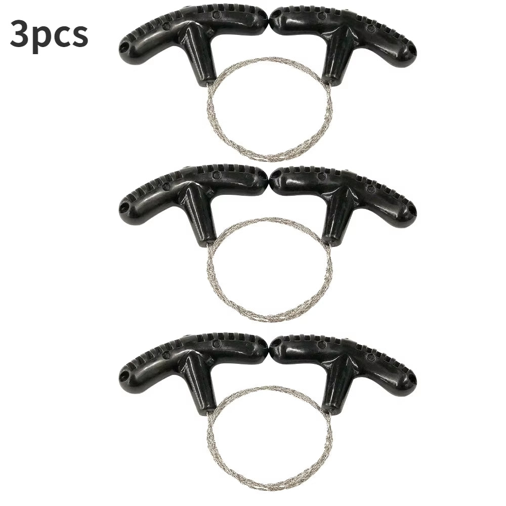 Stainless Steel Wire Saw Flint Cutting Equipment for Emergency Travel Camping Hiking Hcroll Outdoor Survive Tool Hunting Tools