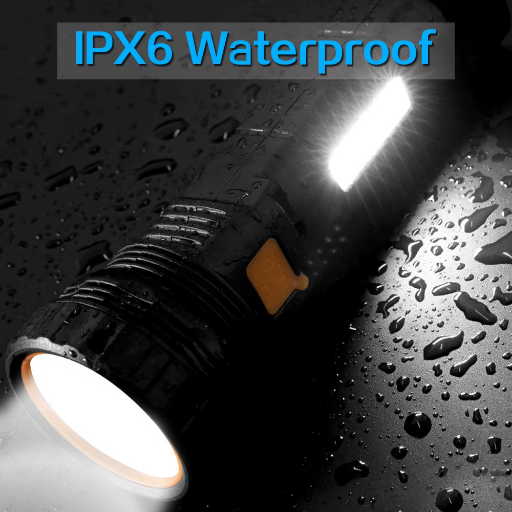 SolarBeam Pro: Linterna de carga solar y USB + Powerbank