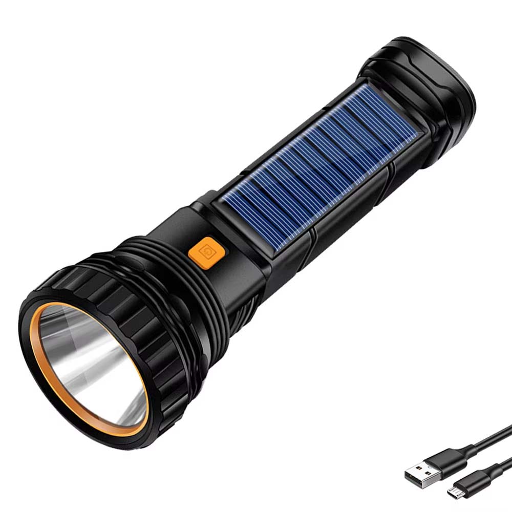 SolarBeam Pro: Linterna de carga solar y USB + Powerbank